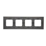 Equipotential socket, black matt