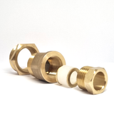 Pipe coupling with gasket for heating cable ¾ and 1 inch (M20/M25)