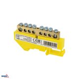 DIN RAIL TERMINAL BLOCK 6x9 YELLOW