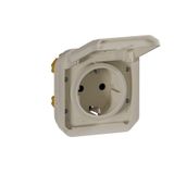 PLEXO GERMAN STANDARD SOCKET OUTLET - BEIGE - MECHANISM