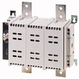 DDC-1250/2-SK DC switch disconnector, 1250 A, 2 pole, 1 N/O, 1 N/C, Without rotary handle and drive shaft, rear mounting