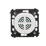 Cover for single socket outlet with Schuko earthing, white
