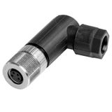 Round plug (field customisable), M8, A, PUSH IN, Number of poles: 4, I