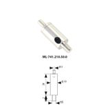 Adjustable suspension cable holder M5, nickel-plated brass