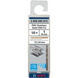 Metal drill bits HSS-Co, DIN 338 1 x 12 x 34 mm 10 pcs.