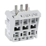 Fuse holder/block for switch disconnectors, for GA016 A-GA032 A. Suitable for 10.3X38 fuse size