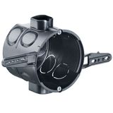 Flush-mounting one-gang junction box for nailing