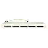Patchpanel 25xRJ45 unshielded, ISDN, 19", 1U, RAL7035