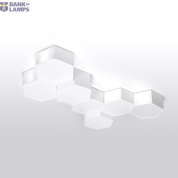 CEILING LAMP SUNDE 13 WHITE E27 2X60W IP20 image 2