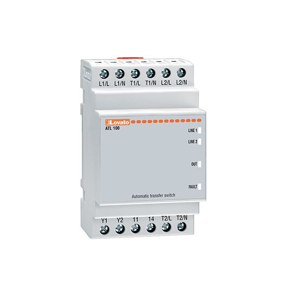 Modular automatic transfer switch controller for 2 power sources with single-phase control image 1