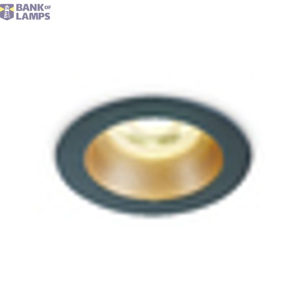 BLACK GU10 10W BRASS REFLECTOR DARK LIGHT image 2