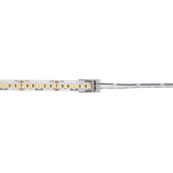 Single Color LED Strip Connector 8mm 2 Pin 150mm Length 20AWG image 1