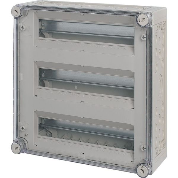 AV/I44-125 MCB enclosure, IP65, mounting rail vertical, HxWxD=375x375x150mm image 4