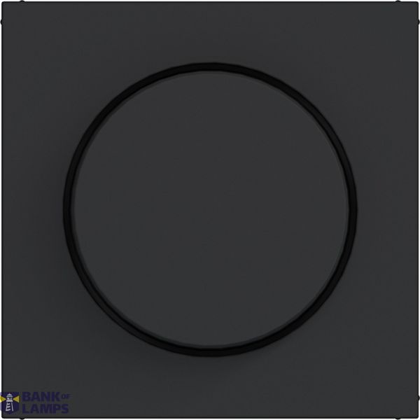 Rotary dimmer cover, A.x/C.x, matte night black image 1