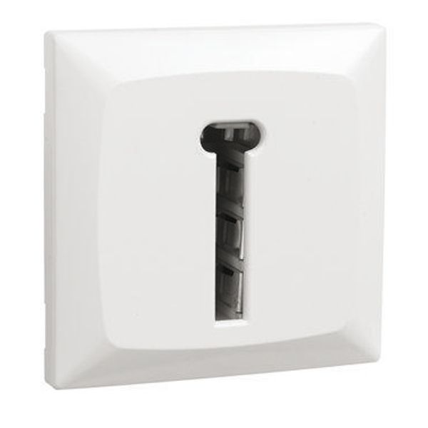 T8 FRENCH TELEPHONE SOCKET WHITE image 1
