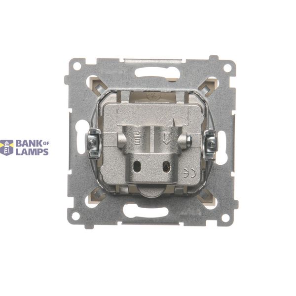 Key for a double roller blind for switches and electronic controllers, Silver matt, metalic image 1