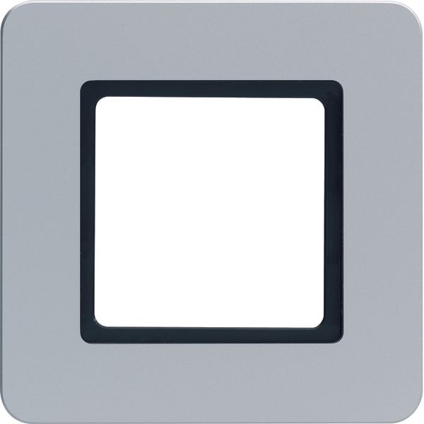 Frame 1gang, Q.7, alu velvety lacquered for illumination image 1