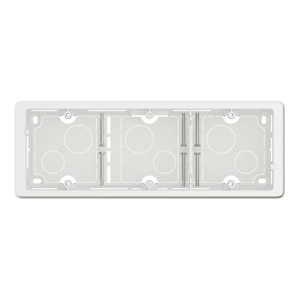 SURFACE MOUNTING BOX 3 GANG WHITE image 4