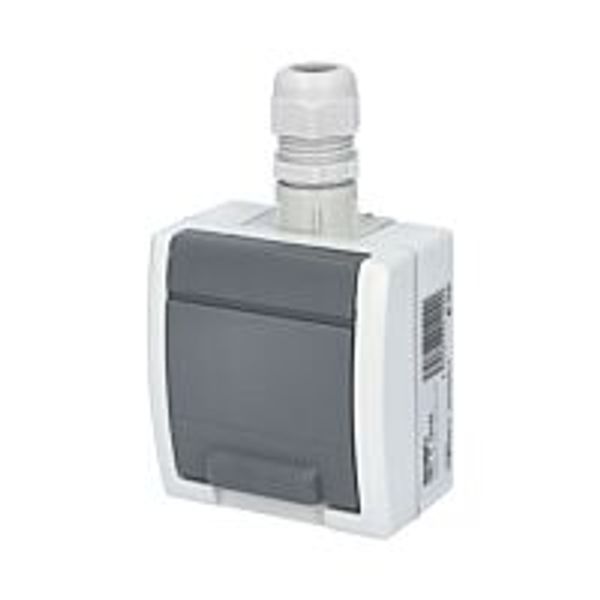 ATLAS socket with M20 outlet IP65 gray image 1