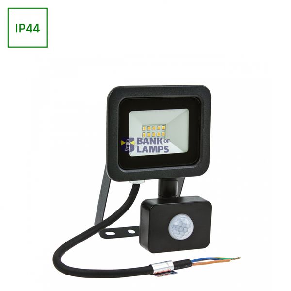 NOCTIS LUX 2 SMD 230V 10W IP44 NW black with sensor image 1