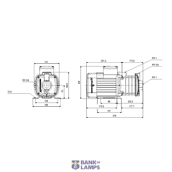 Horizontal multistage pump CM1-7 A-R-A-E-AQQE 400Y 50Hz image 3