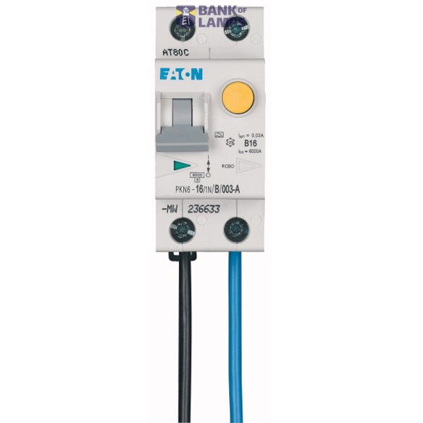 Residual current circuit-breaker 6kA 1P+N 16A B-kar 30mA FLEX aside image 2