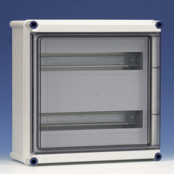 Encl. with hinged cover and top head rail image 1