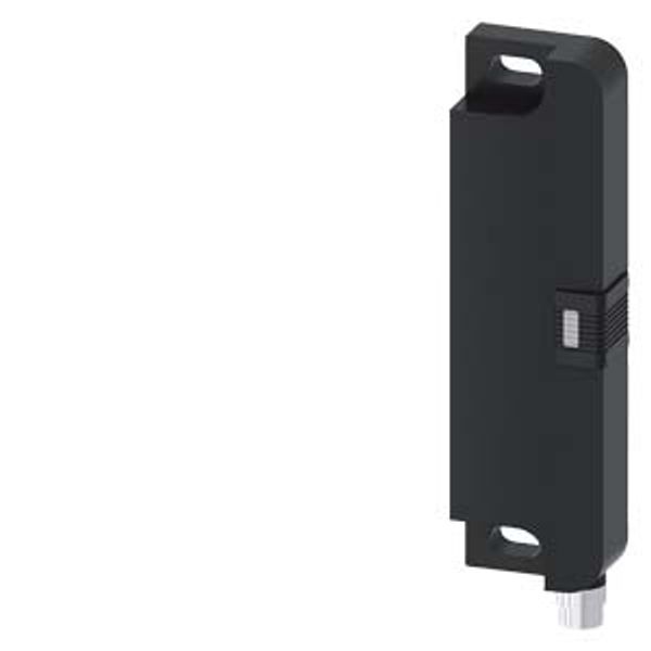 Magnetic switch contact block 25 x 88 mm, for door hinge l safety contacts 2 NC image 1