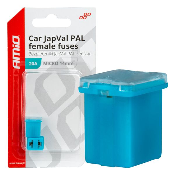 Car JapVal PAL Female fuses 20A AMIO-03451 image 1