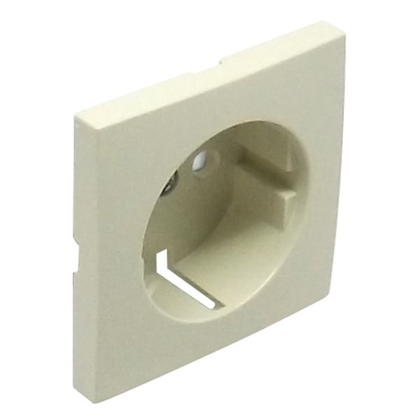 SAF COV PLAT F/EARTH SOCKET (SKO TYPE) IVORY image 1