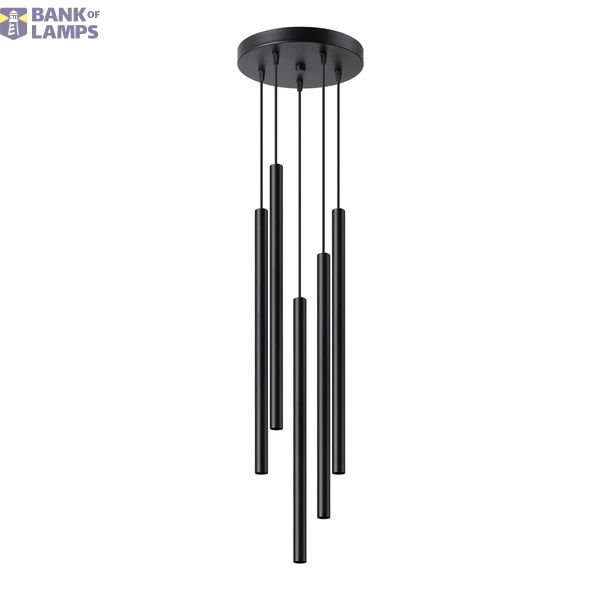 PASTELO 5P BLACK HANGING LAMP G9 5X8W IP20 image 2