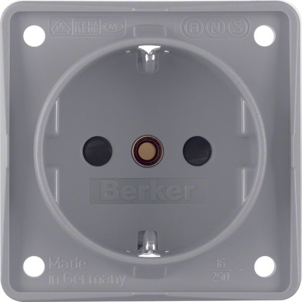 SCHUKO sock. outl., enh. cont. prot., screw term, Int. module inserts, image 1