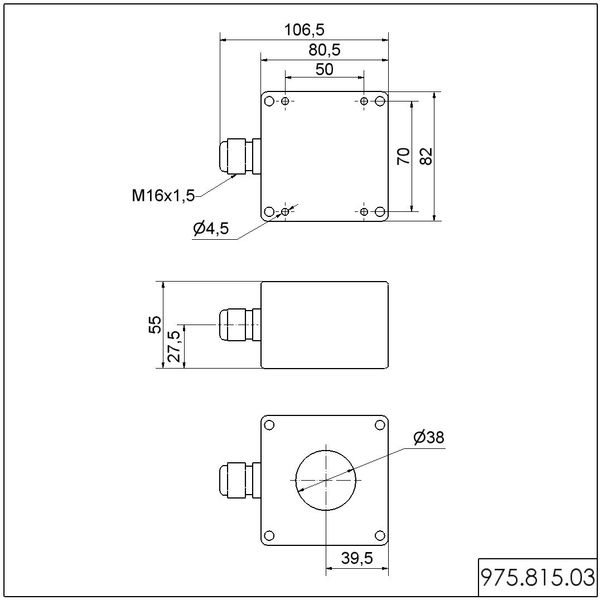 Surface housing 1-fold GY image 4