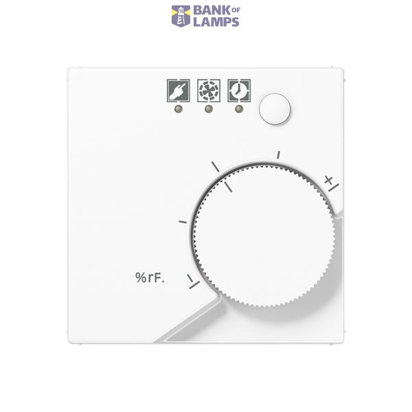 Central plate for hygrostat, thermoplastic, Series A, alpine white image 1