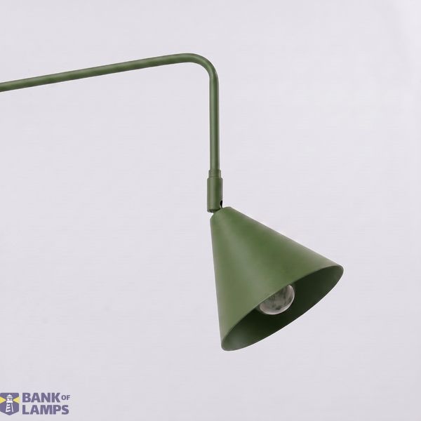 Wall lamp NOX 2 olive green with a switch image 3