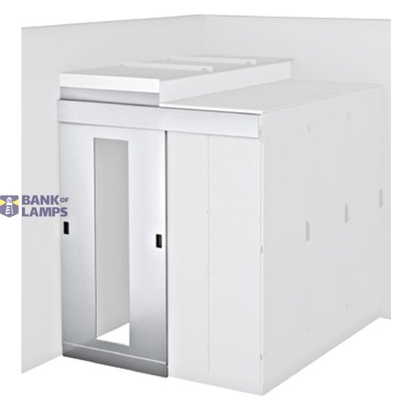 Sliding door 1-part Aisle width 12 H22 RAL7035 lightgrey image 1