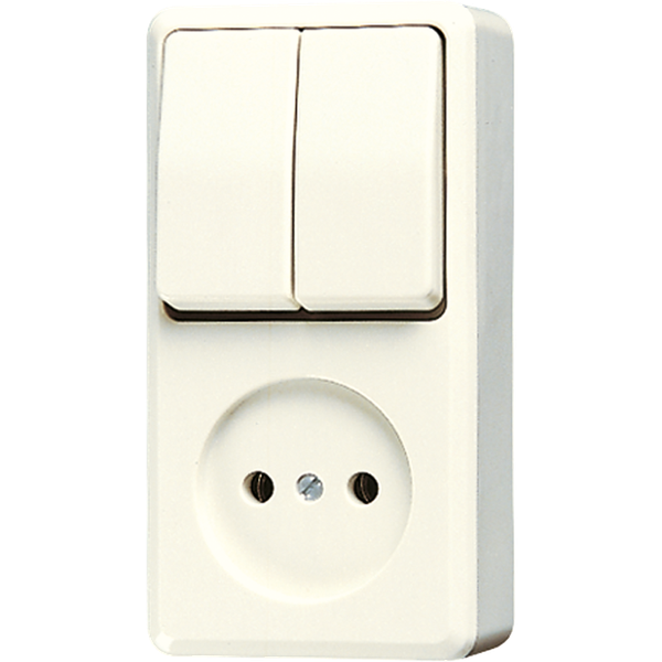 Combination socket 2-pole without earth 645A image 1