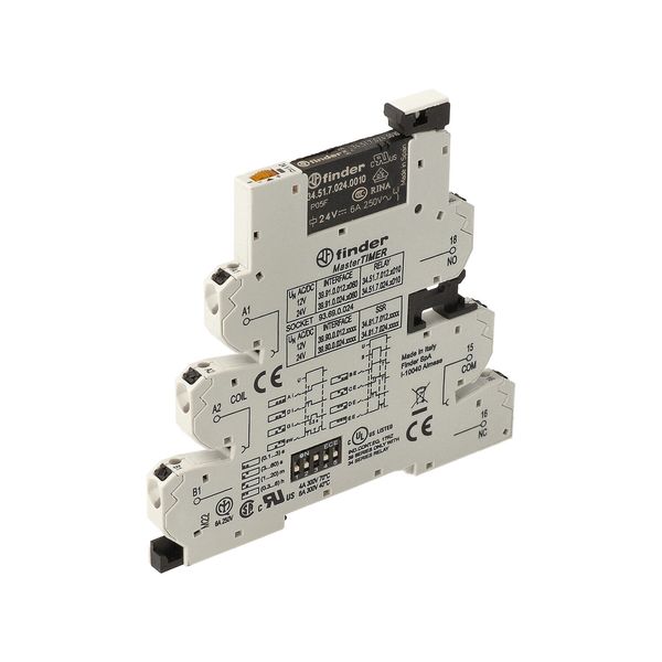 Rel. interface EMR MasterTIMER Push-IN.6,2mm.1CO 6A/12VUC, AgNi (39.91.0.012.0060) image 4