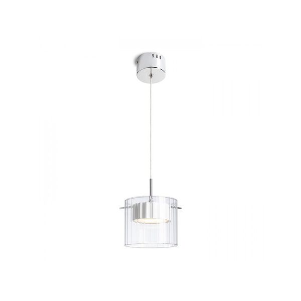ESTRA I pendant white clear glass 230V LED 5W 3000K image 1