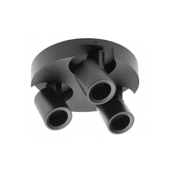 Ceiling luminaire BLINK, GU10, max. 3*20 W, IP20, triple, black image 1