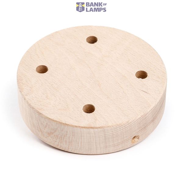 Cylindrical wooden 4-hole ceiling rose Kit image 2
