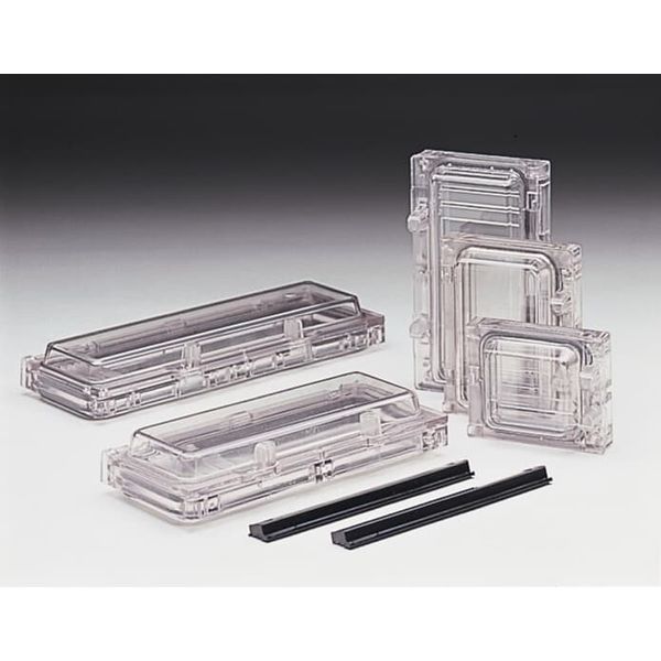 ZKF04 hinged window 77x96mm 4TE IP54 for DIN rail devices image 1