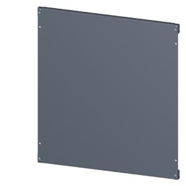 SIVACON, mounting plate, mounting with bracket, H: 800 mm, W: 800 mm, zinc-plated The SIVACON image 1