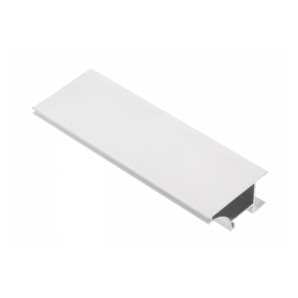 Profile GLAX for LED strip, end, for plate 18 mm, 3 m, white image 1