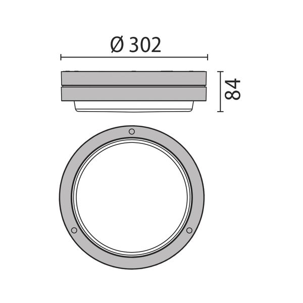 BLIZ ROUND 30 LED 22W 830 GREY image 6