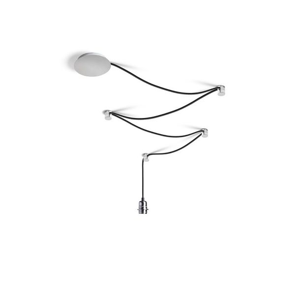 SPIDER I pendant set black chrome 230V LED E27 15W image 1