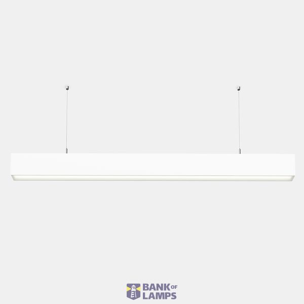 Lineal lighting system Infinite Pro 1136mm Suspended Batwing 17.08W LED neutral-white 4000K CRI 80 ON-OFF Black IP40 2795lm image 1