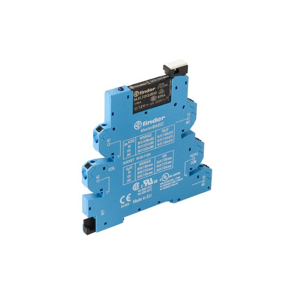 Rel. interface EMR MasterBASIC Push-IN.6,2mm.1CO 6A/125VUC, AgNi (39.01.0.125.0060) image 5