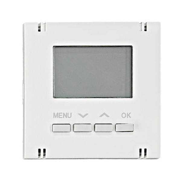 Digital thermostat - top part, heating/cooling, white image 1