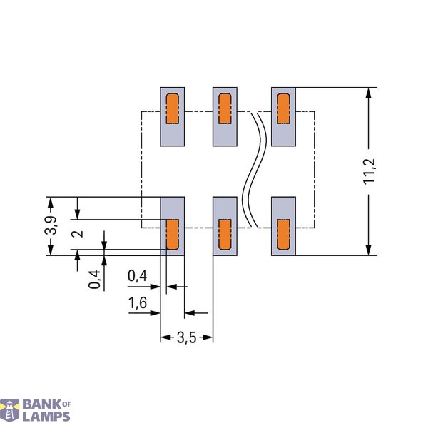 SMD PCB terminal block push-button 1.5 mm² black image 3